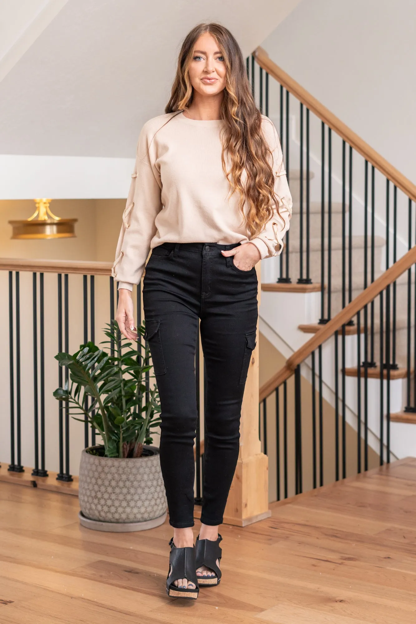 Jenny High Rise Cargo Skinny