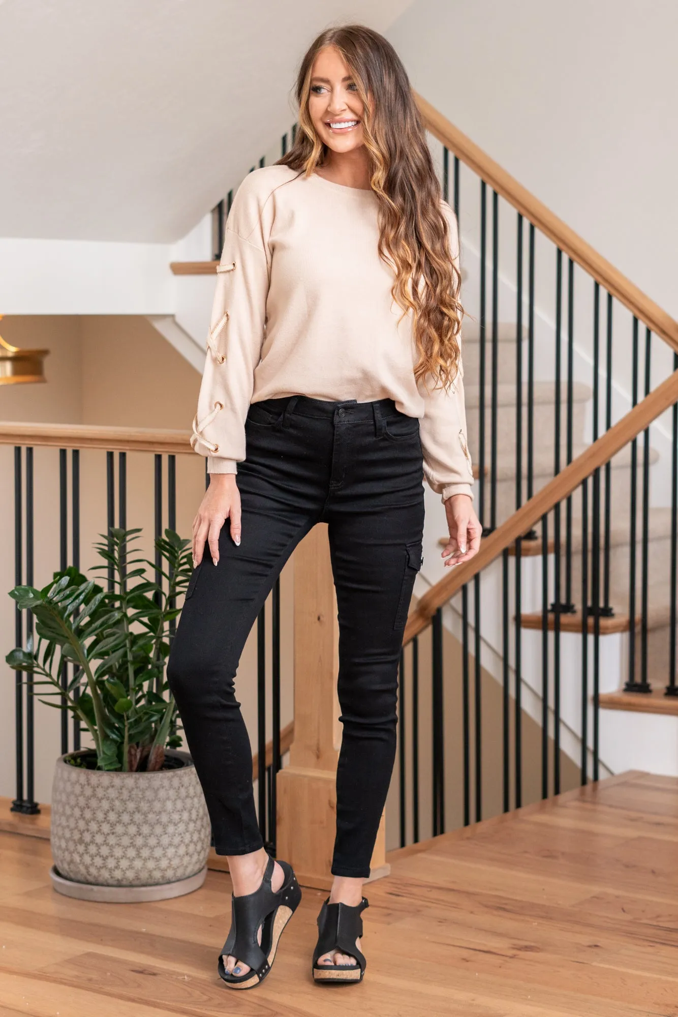 Jenny High Rise Cargo Skinny