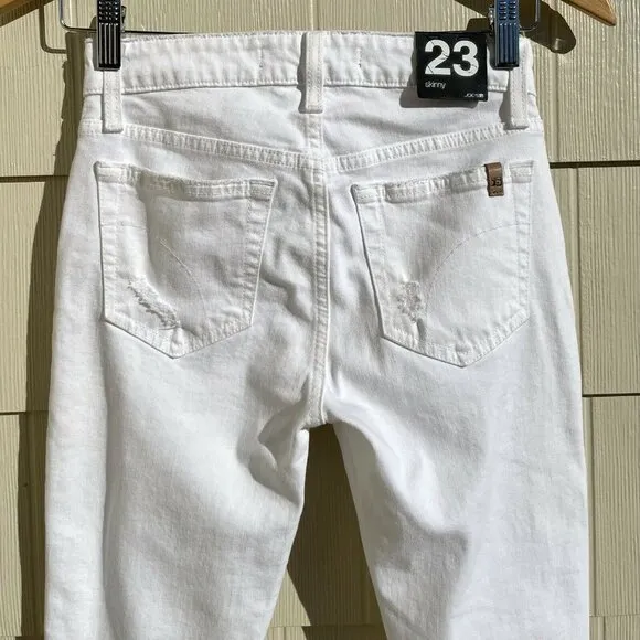 Joe's Jeans Ankle Crop Skinny Jeans Distressed