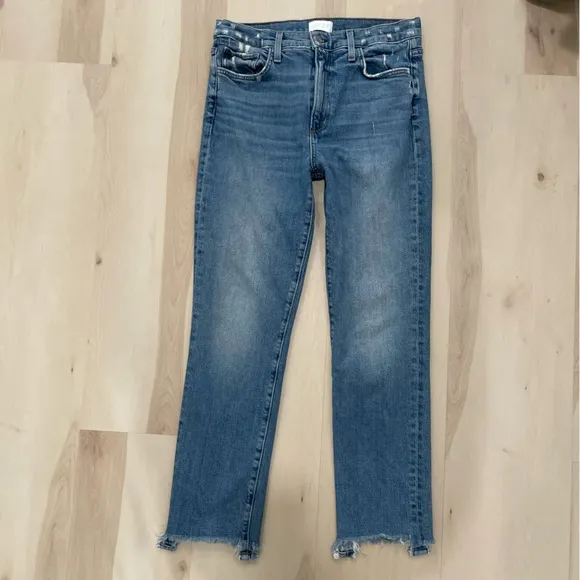 Joe's Jeans Women's 29 The Luna High Rise Cigarette Ankle Stretch Raw Hem