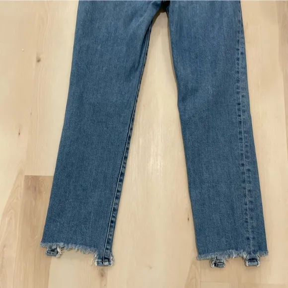 Joe's Jeans Women's 29 The Luna High Rise Cigarette Ankle Stretch Raw Hem