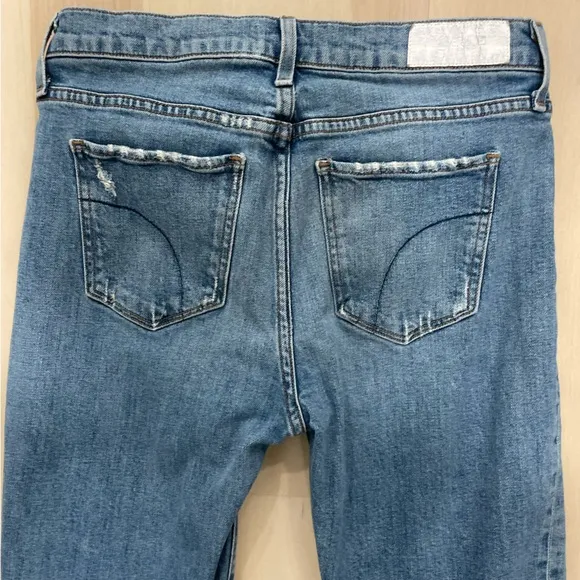 Joe's Jeans Women's 29 The Luna High Rise Cigarette Ankle Stretch Raw Hem