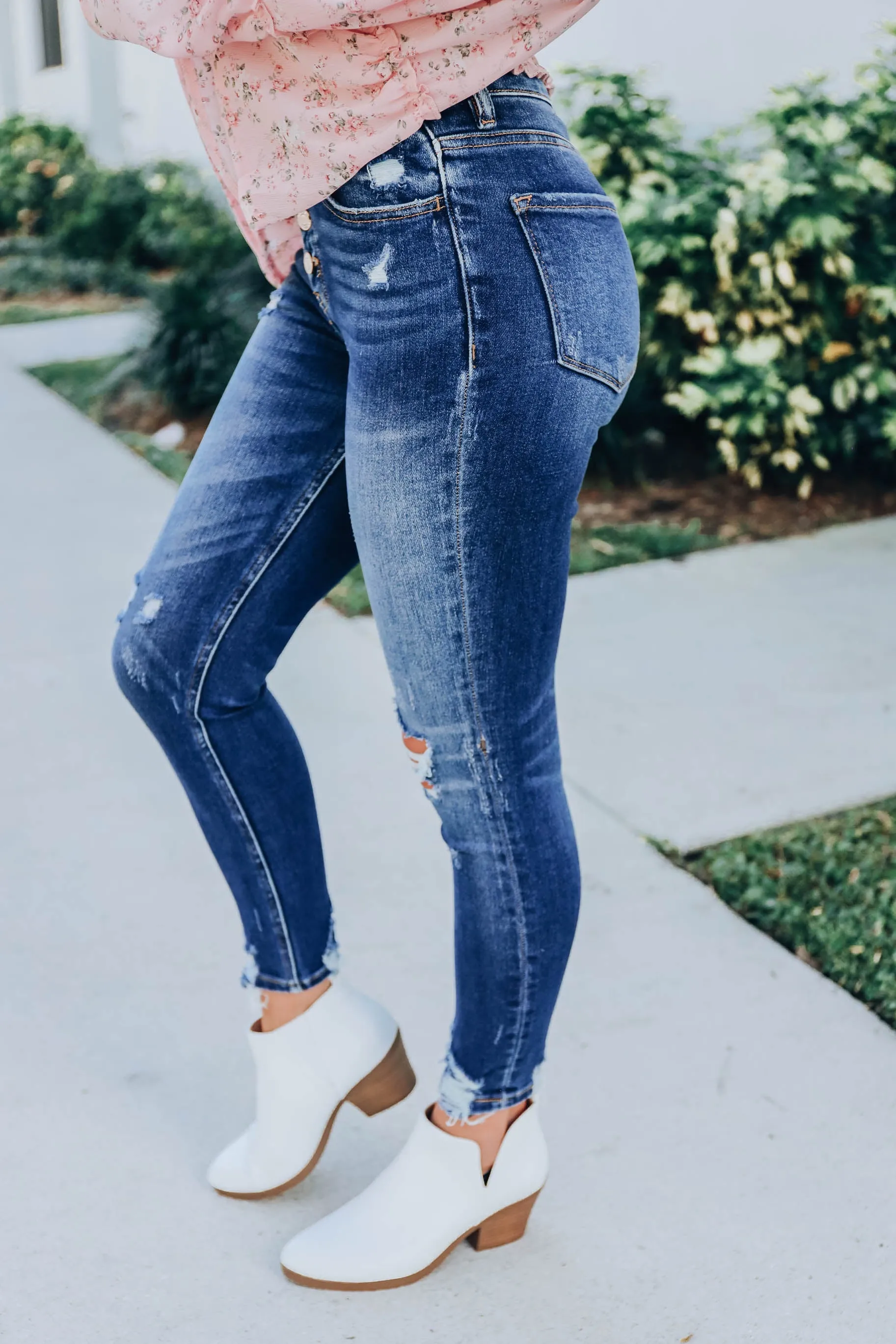 Johanna Distressed Skinny Jeans