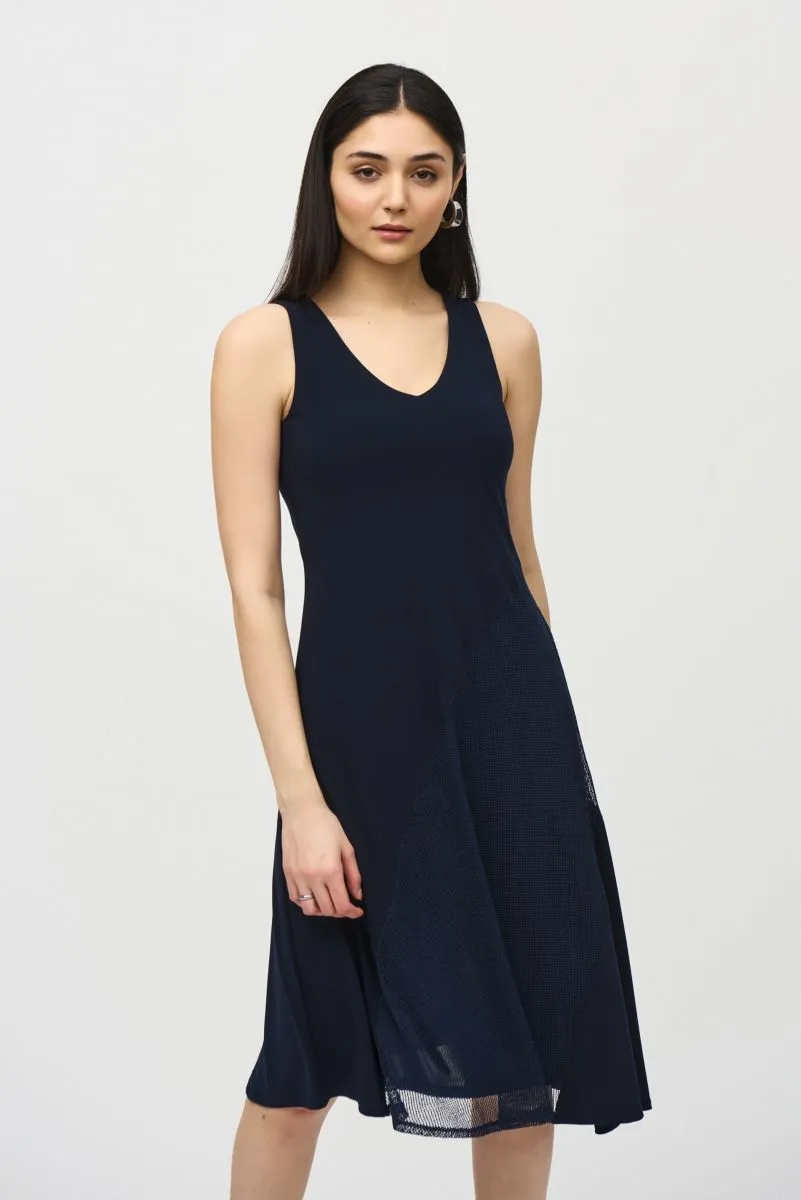 Joseph Ribkoff Asymmetrical Sleeveless A-Line Dress 242110