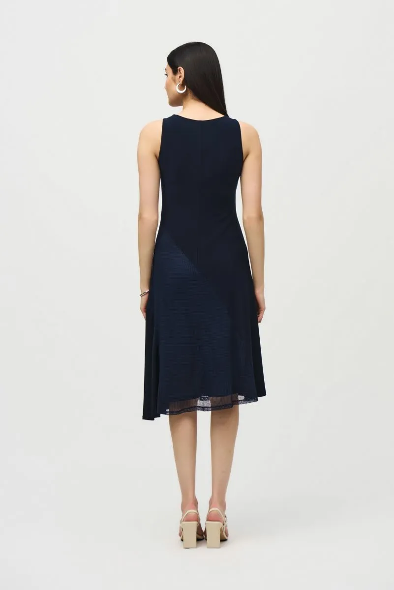 Joseph Ribkoff Asymmetrical Sleeveless A-Line Dress 242110