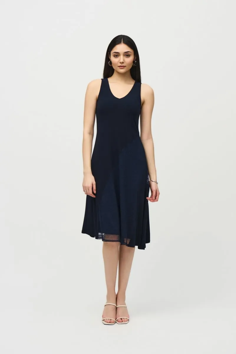 Joseph Ribkoff Asymmetrical Sleeveless A-Line Dress 242110