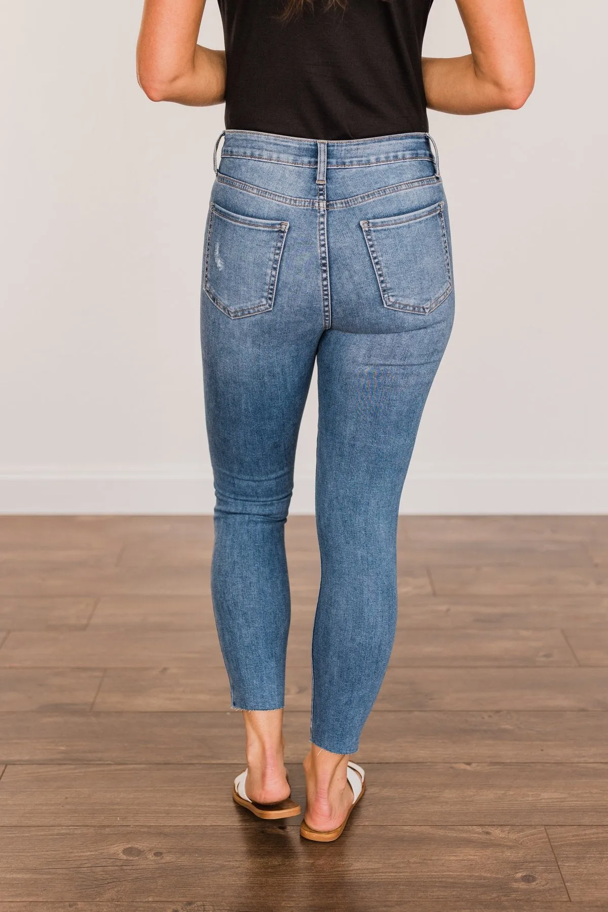 Just USA Distressed Skinny Jeans- Sienna Wash