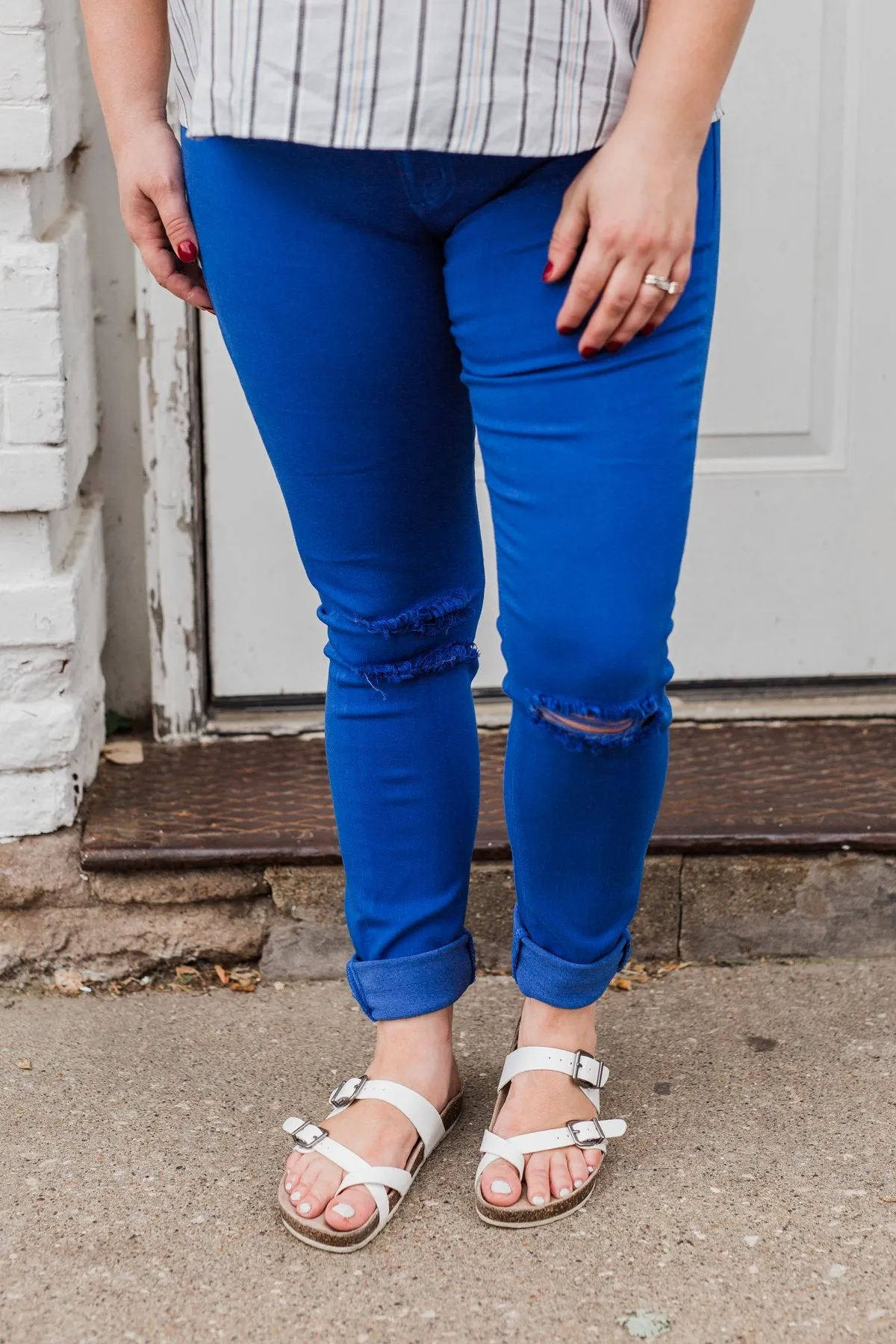 KanCan Colored Skinny Jeans- Royal Blue