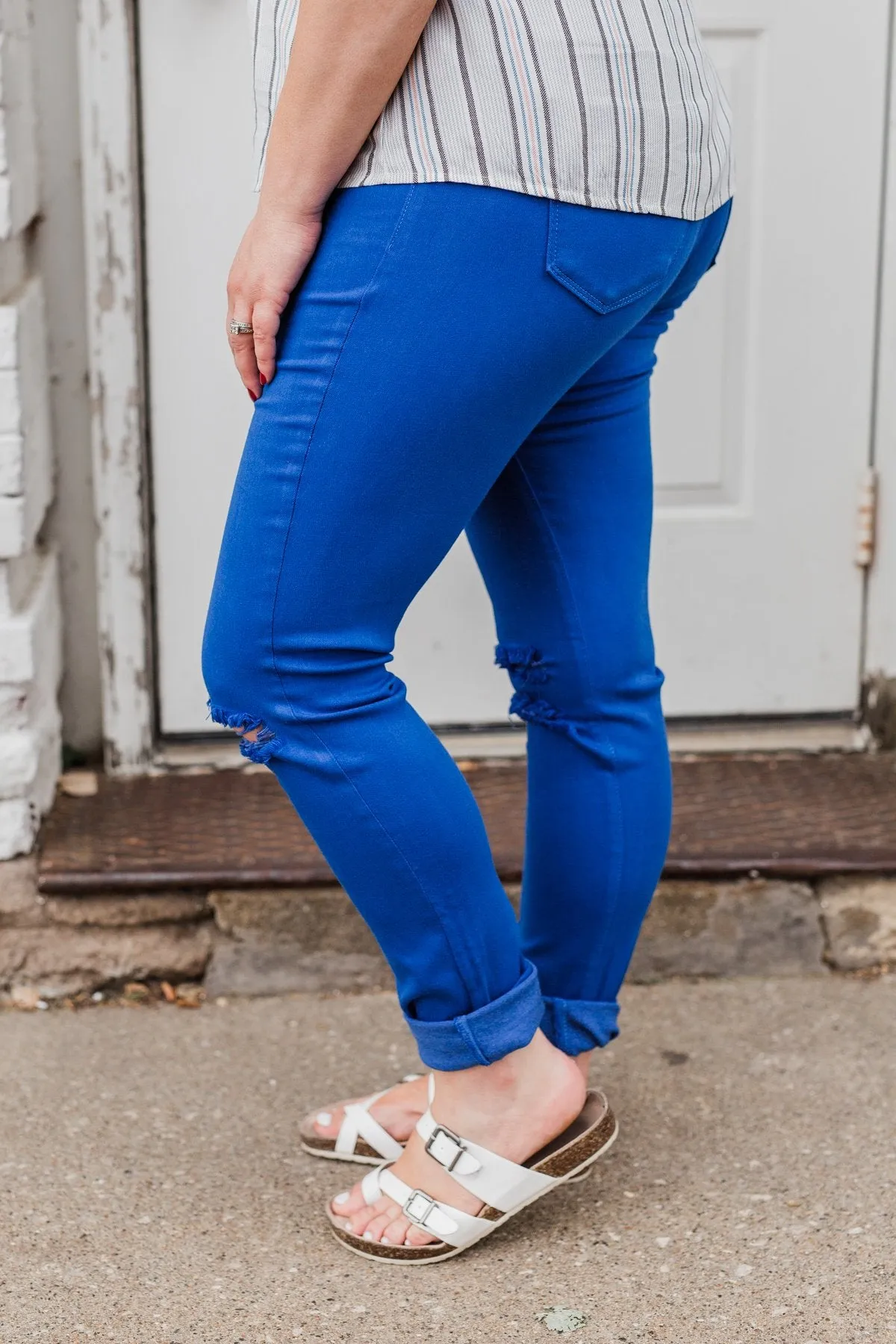 KanCan Colored Skinny Jeans- Royal Blue