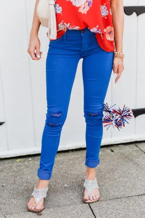 KanCan Colored Skinny Jeans- Royal Blue