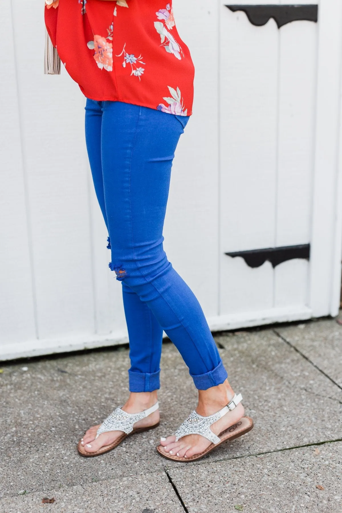 KanCan Colored Skinny Jeans- Royal Blue