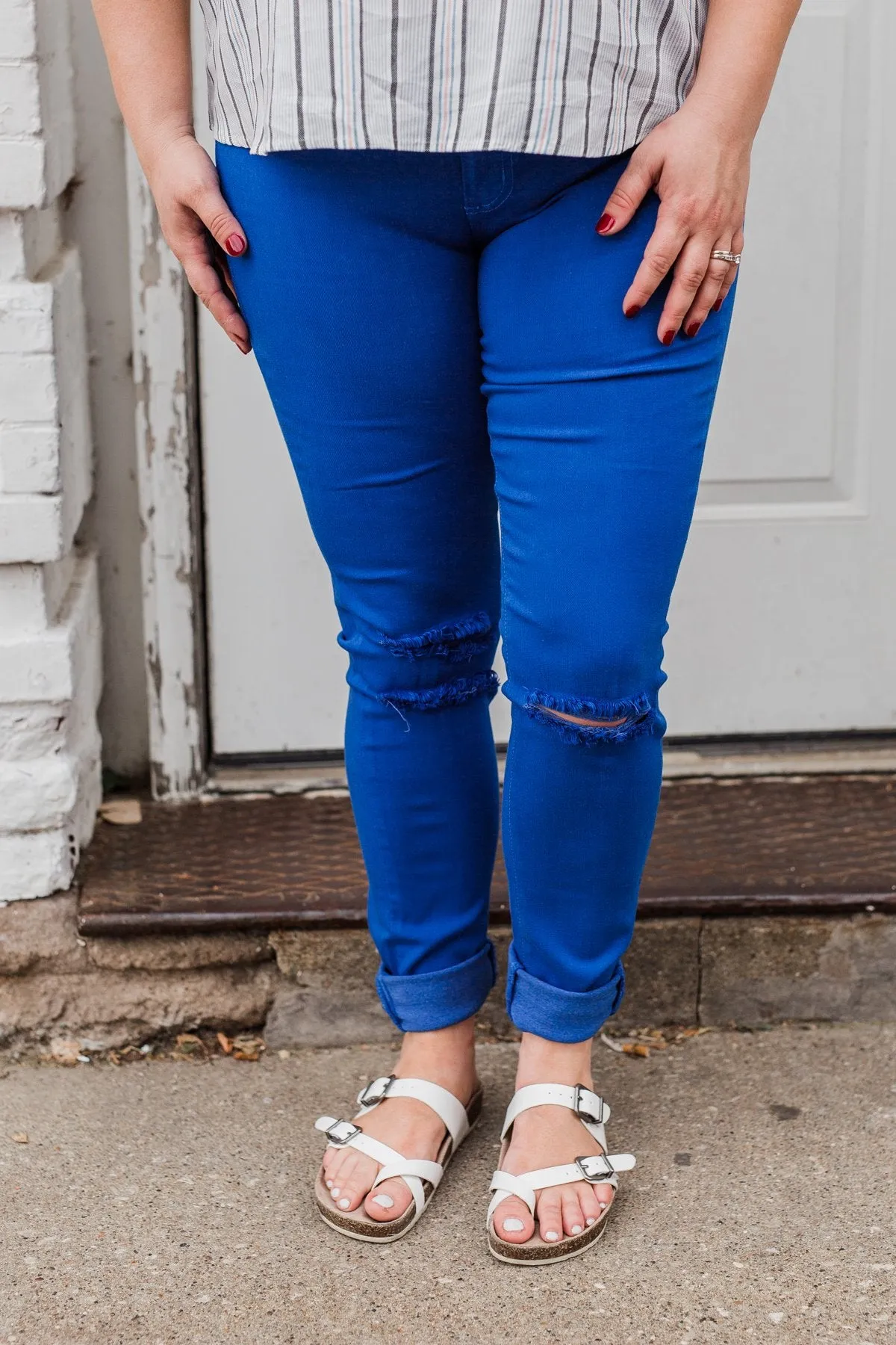 KanCan Colored Skinny Jeans- Royal Blue