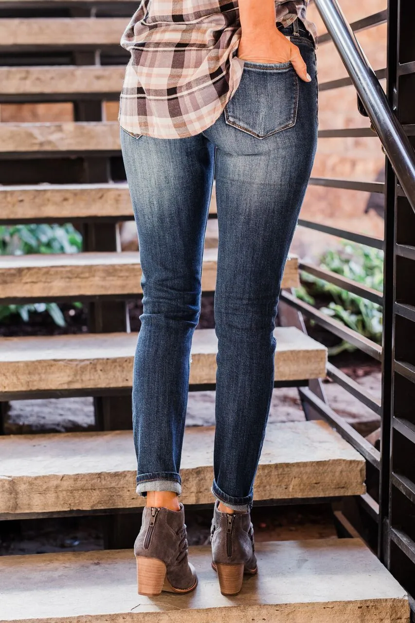KanCan Distressed Skinny Jeans- Ember Wash