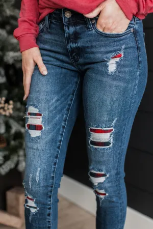 KanCan Mid-Rise Ankle Skinny Jeans- Estelle Wash