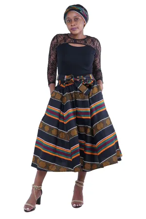 Kente Midi Skirt