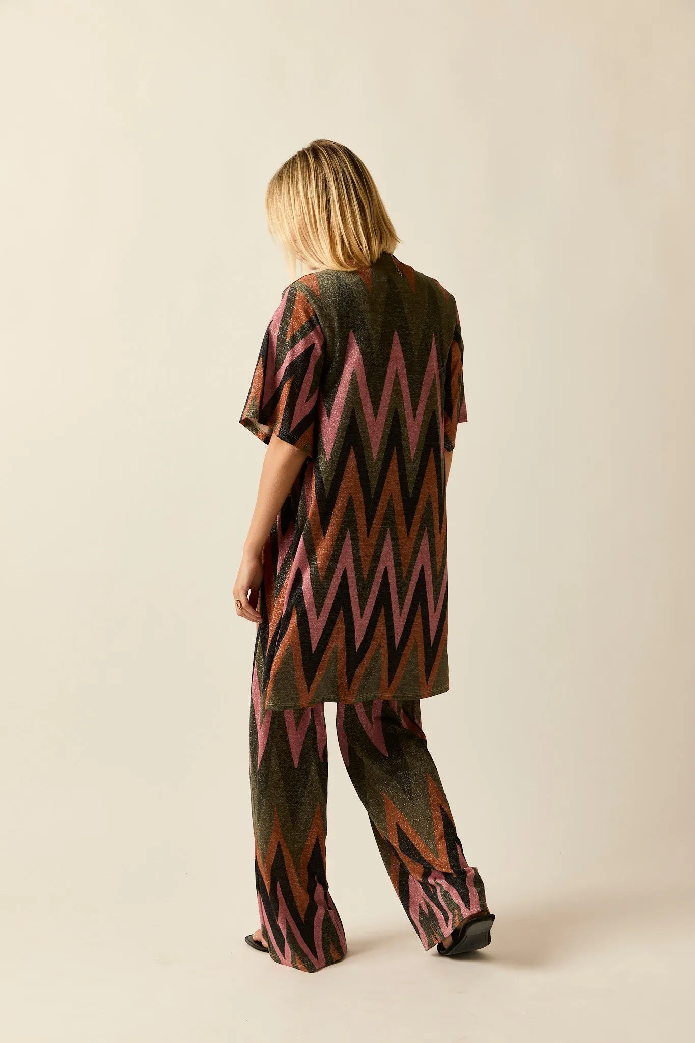 Kimono Print zig zag multicolor
