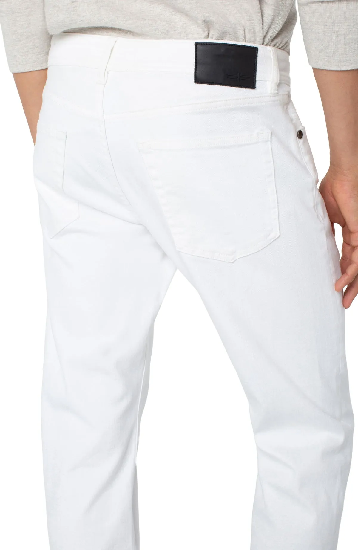 Kingston Modern Straight Colored Denim - Porcelain