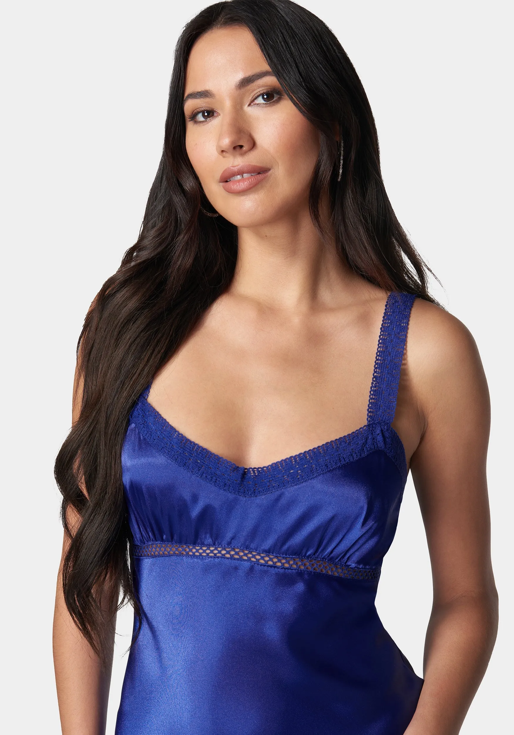 Lace Trim Bustier Dress