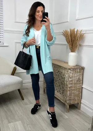 Lenore Aqua Kimono Shrug