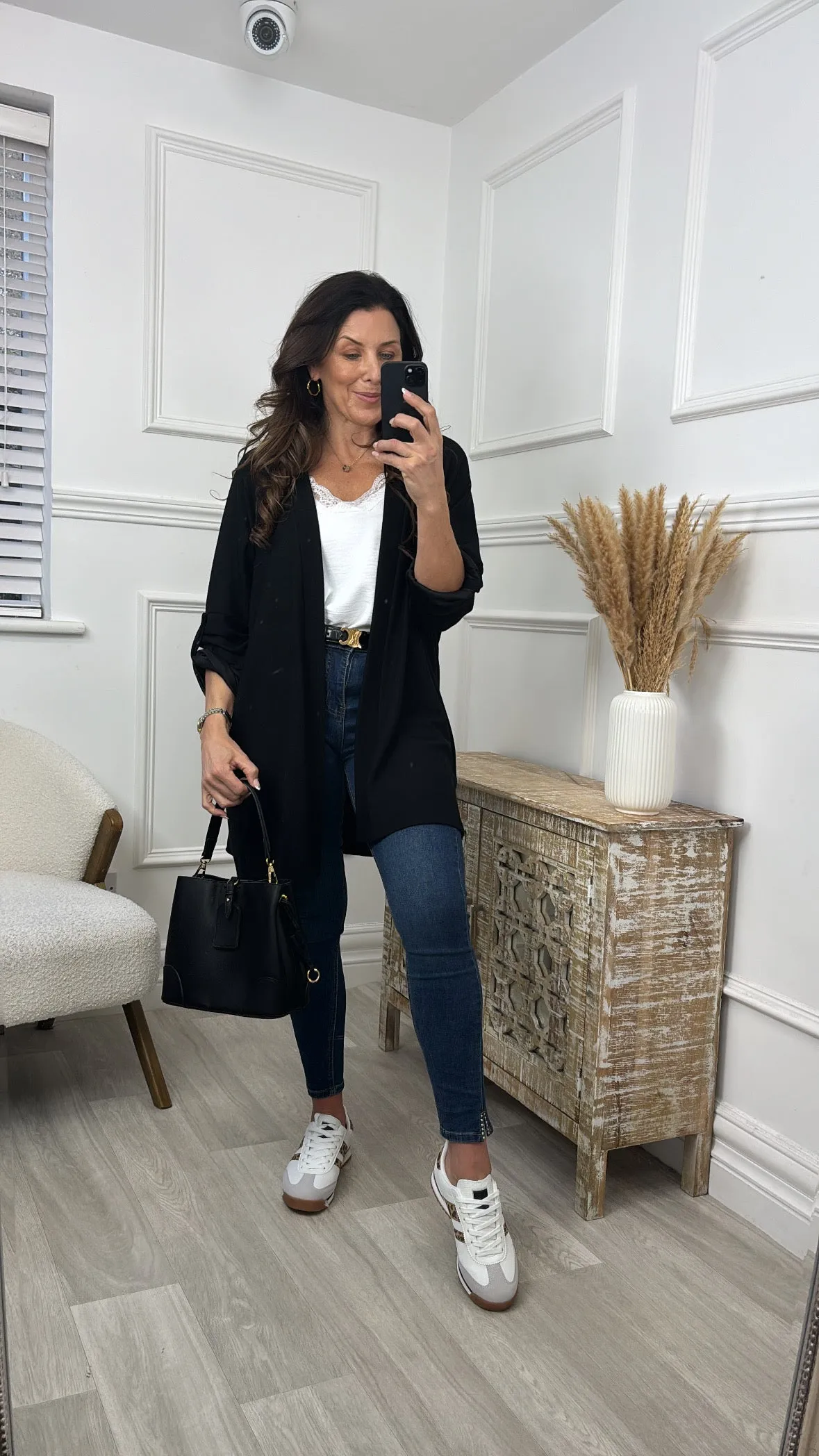 Lenore Black Kimono Shrug