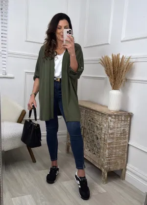 Lenore Khaki Kimono Shrug