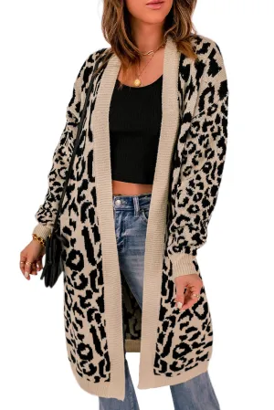 Leo Leopard Cardigan Plus