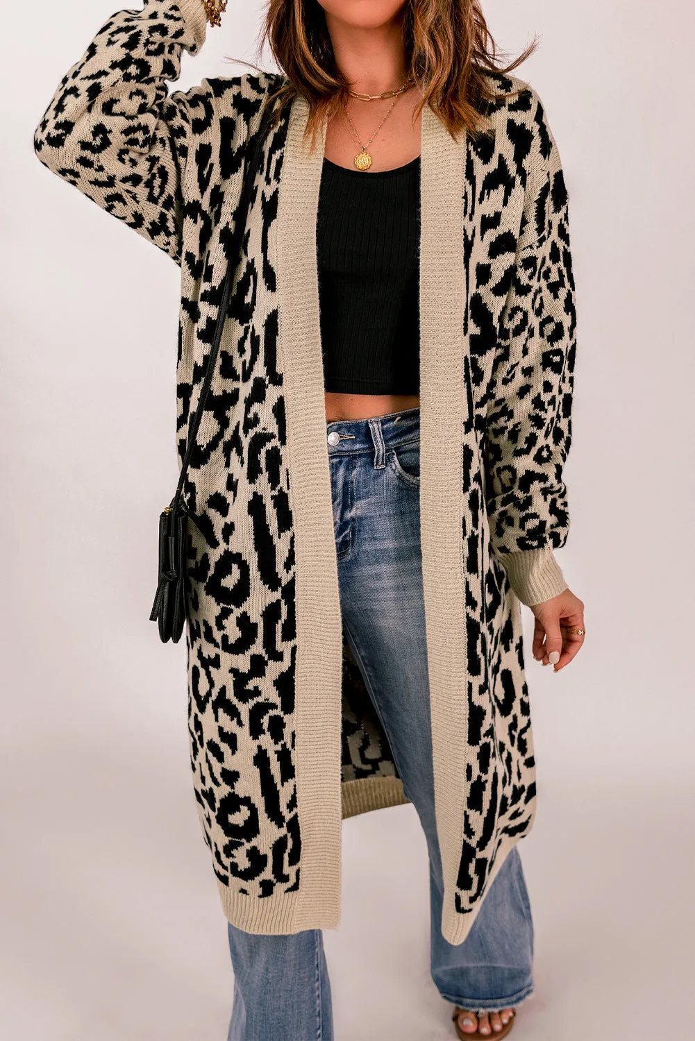 Leo Leopard Cardigan Plus