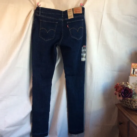 Levi’s 711 Skinny Distressed Mid Rise Jeans