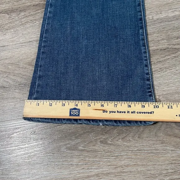 Levi's Women's 726 Flare Jeans Distressed Denim Casual Size 33 Blue