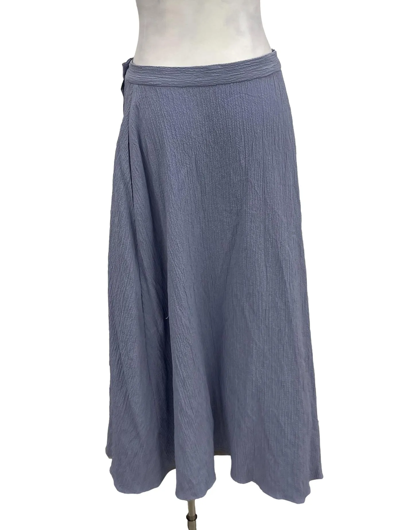 Lilac Button Wrap Skirt OSN