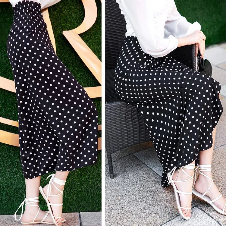 Long Floral Chiffon Casual Skirt One-piece Skirt Women Summer Chiffon Wrap Skirt Long Beach Skirt