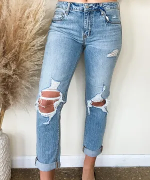 LUCA MID RISE GIRLFRIEND JEANS