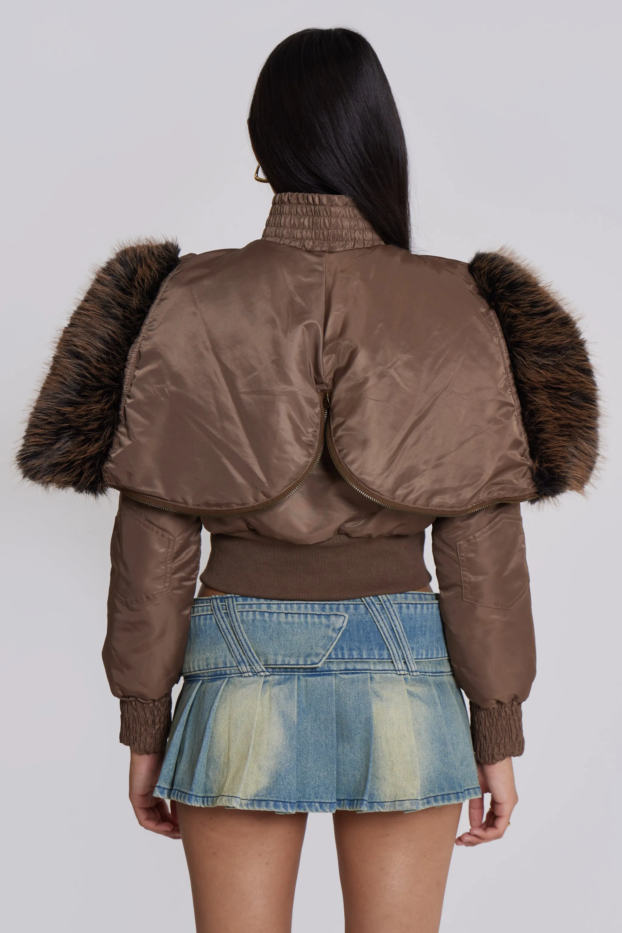 Ludlow Denim Mini Skirt