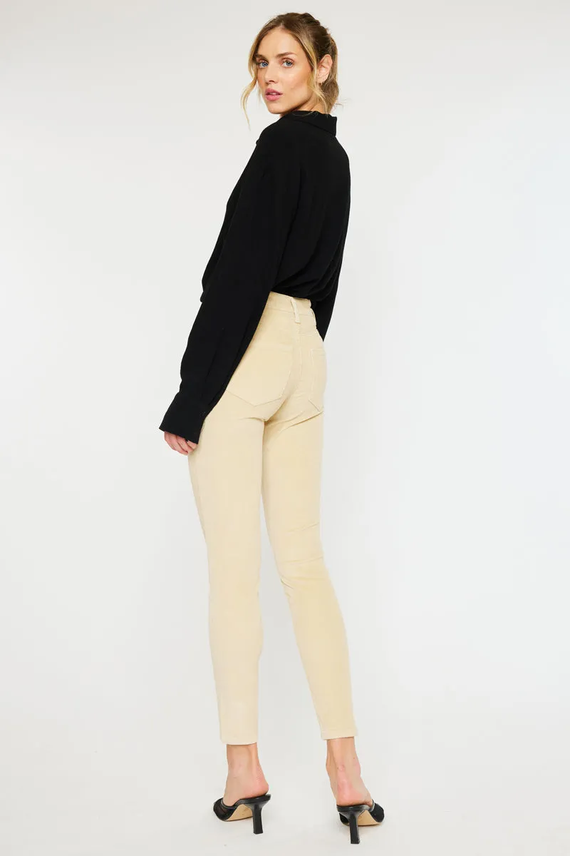 Lupe High Rise Skinny Corduroy Jeans
