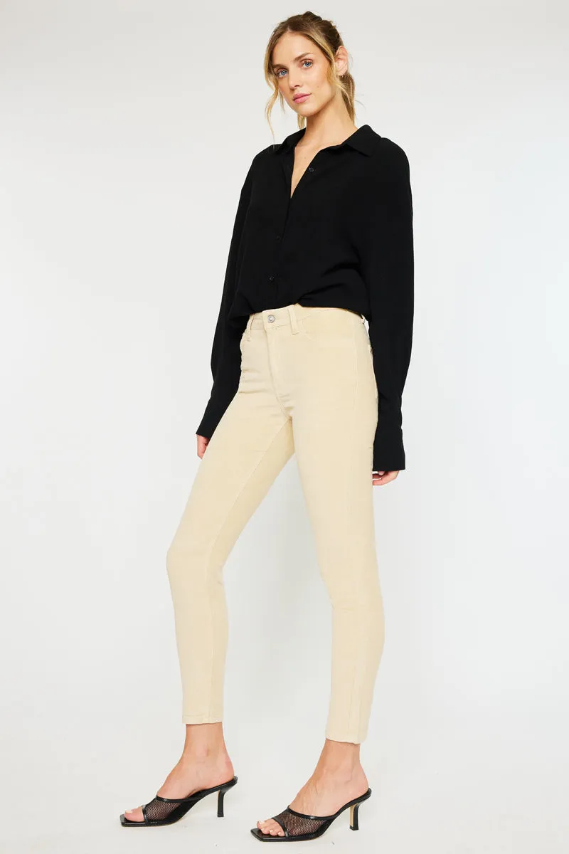 Lupe High Rise Skinny Corduroy Jeans