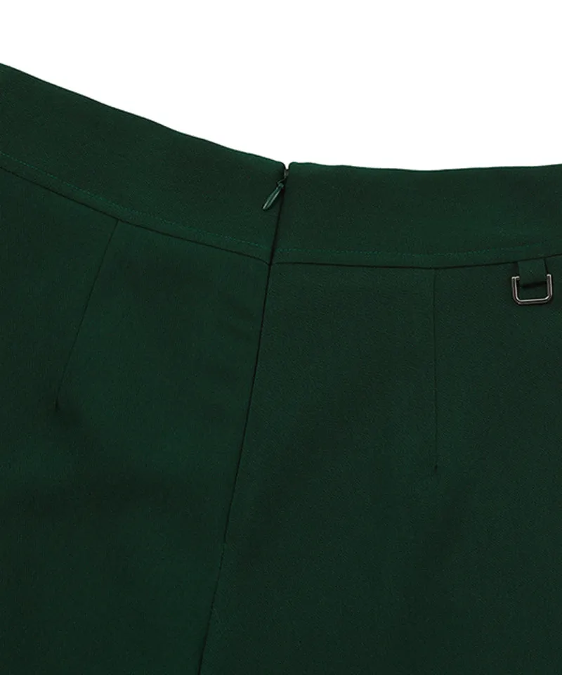 MACKY Golf: Eilie Wrap Skirt Pants - Green