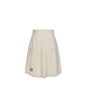 MACKY Golf: Pleated Banded Skirt - Ivory