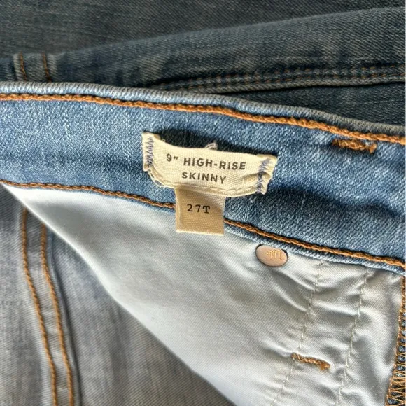 Madewell-‎ 9” High-rise skinny- 27T