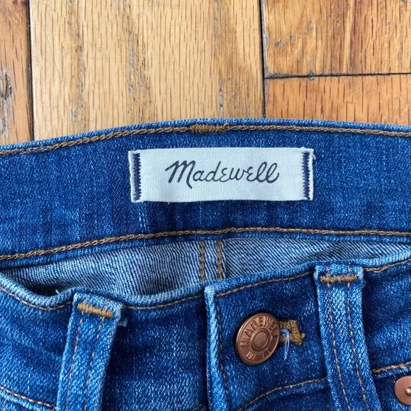 Madewell 9” High Rise Skinny Jeans Released Hem Size 23