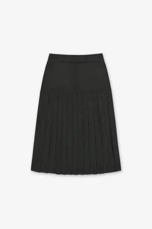 MAISIE BLACK PLEATED SKIRT