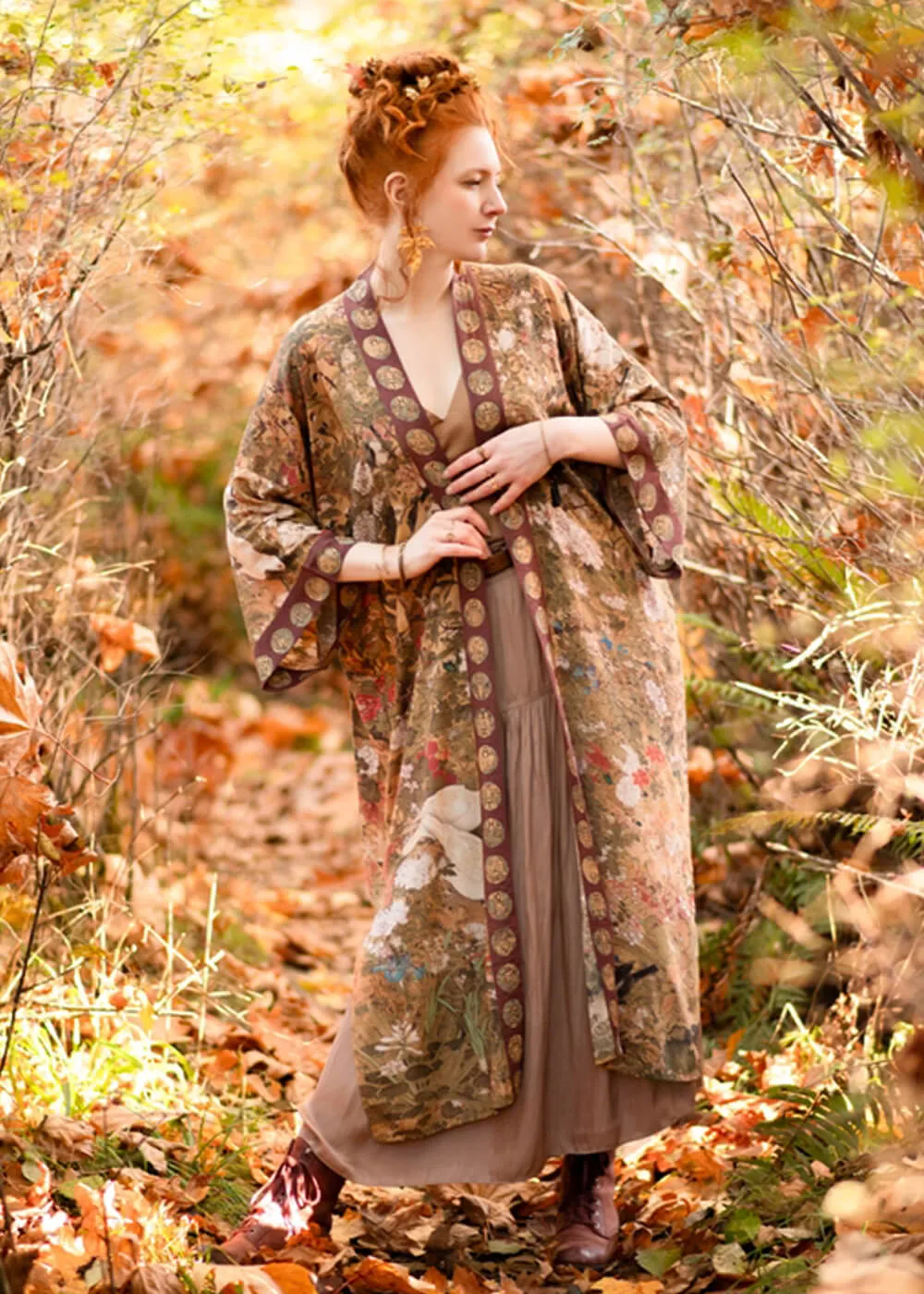 Market Of Stars Dreamweaver Art Nouveau Mucha Kimono Multi