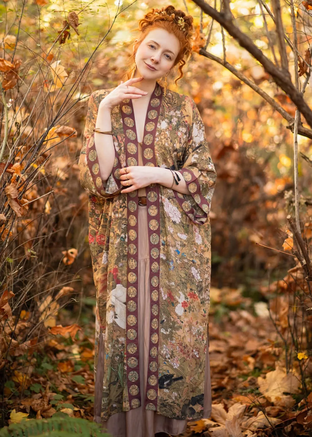 Market Of Stars Dreamweaver Art Nouveau Mucha Kimono Multi