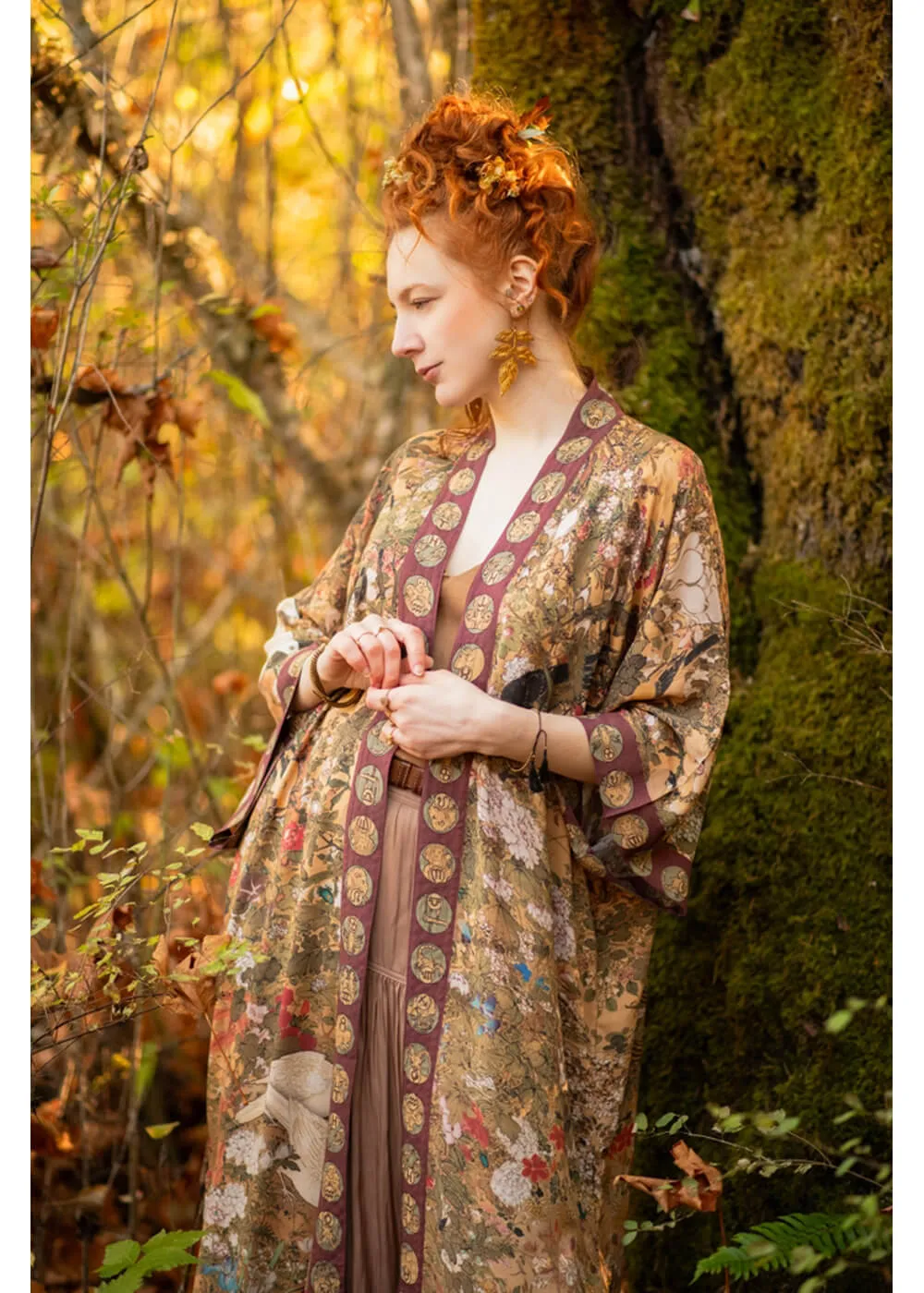 Market Of Stars Dreamweaver Art Nouveau Mucha Kimono Multi