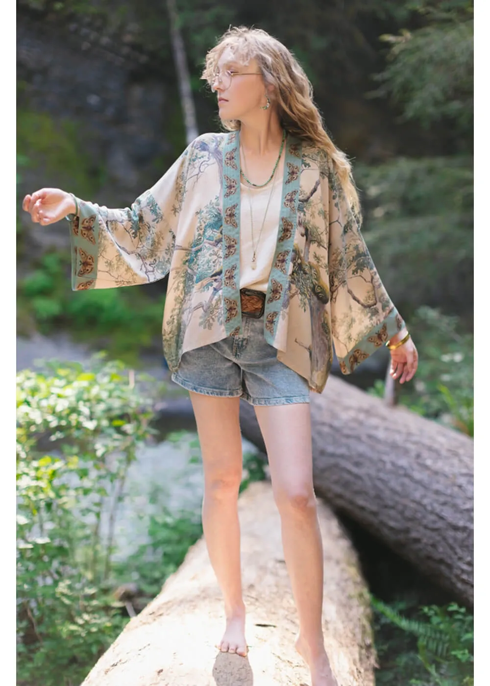 Market Of Stars Earth & Sky Korte Kimono Creme