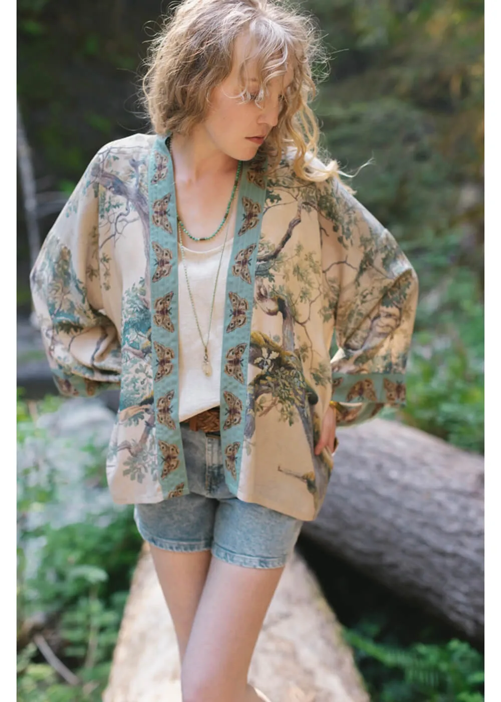 Market Of Stars Earth & Sky Korte Kimono Creme