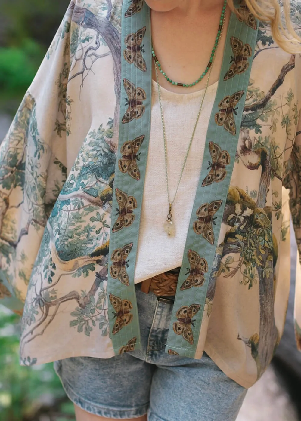 Market Of Stars Earth & Sky Korte Kimono Creme