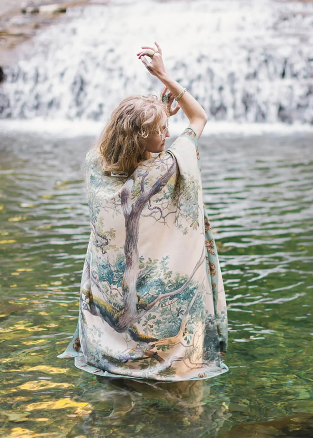 Market Of Stars Earth & Sky Lange Kimono Creme