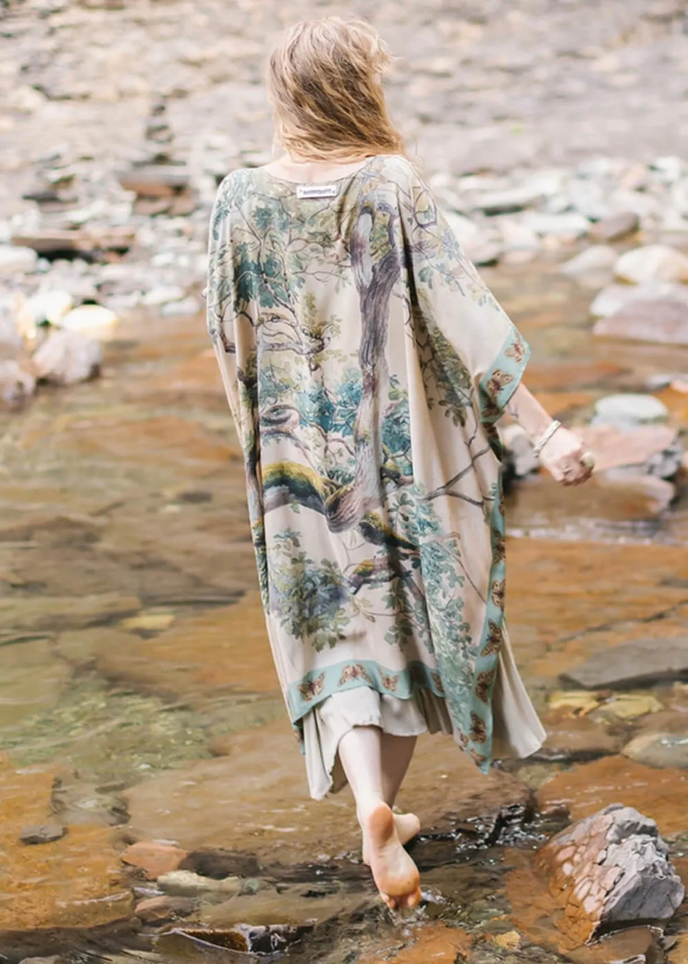 Market Of Stars Earth & Sky Lange Kimono Creme