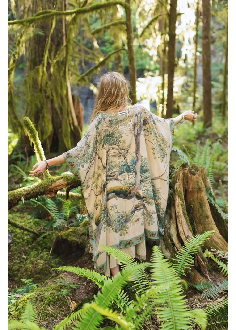 Market Of Stars Earth & Sky Lange Kimono Creme