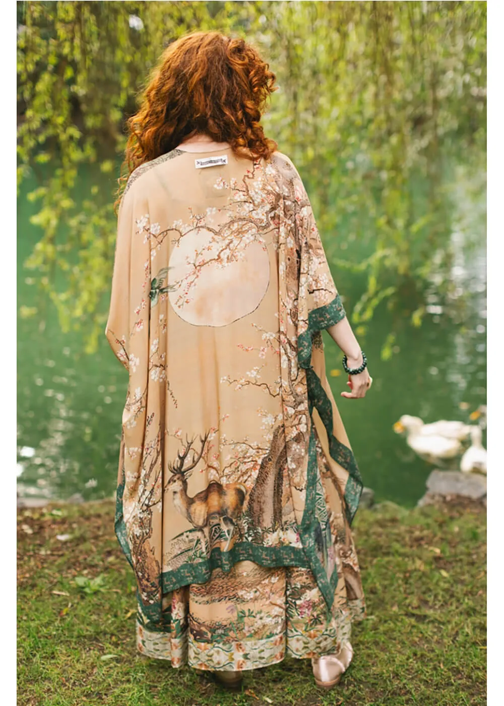 Market Of Stars Fable Bohemian Goddess Midi Kimono Bruin